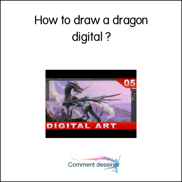 How to draw a dragon digital
